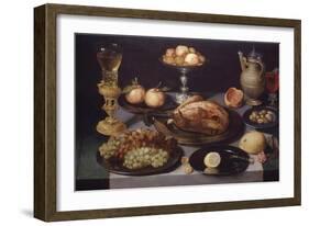 Chicken, Still Life, Paint on Wood, 1639-Peter Binoit-Framed Giclee Print