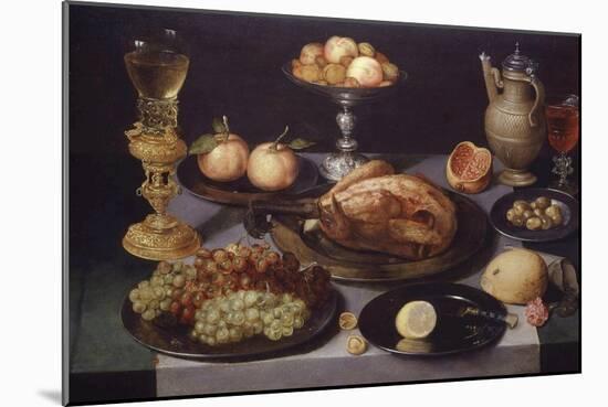 Chicken, Still Life, Paint on Wood, 1639-Peter Binoit-Mounted Giclee Print