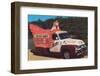 Chicken Truck-Found Image Press-Framed Photographic Print