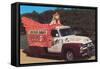 Chicken Truck-null-Framed Stretched Canvas