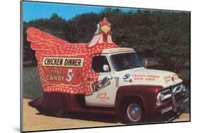 Chicken Truck-null-Mounted Art Print