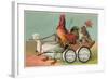 Chicken Wagon Pulled by Duck-null-Framed Art Print