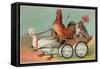 Chicken Wagon Pulled by Duck-null-Framed Stretched Canvas