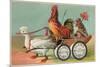 Chicken Wagon Pulled by Duck-null-Mounted Premium Giclee Print
