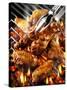 Chicken Wings on Barbecue Rack-Paul Williams-Stretched Canvas