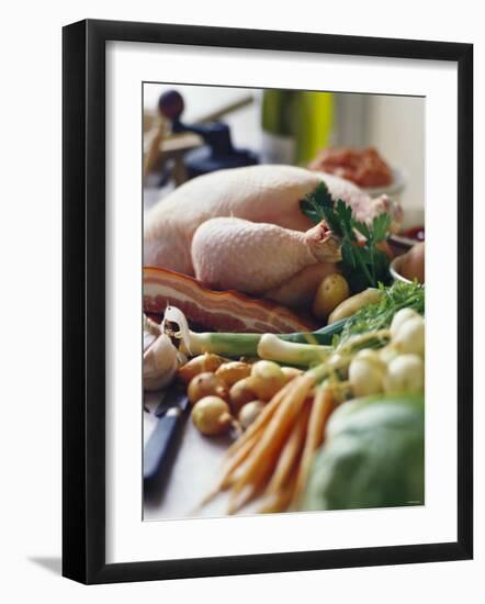 Chicken with Bacon and Vegetables-Debi Treloar-Framed Premium Photographic Print