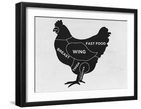 Chicken-null-Framed Giclee Print