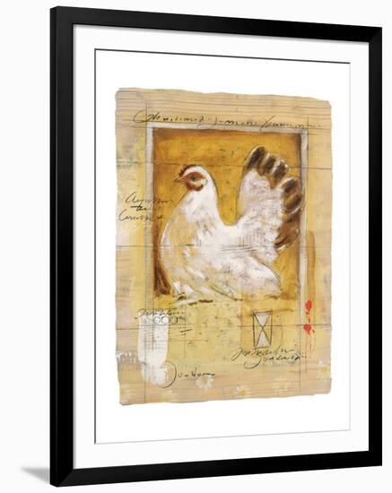 Chicken-Joadoor-Framed Art Print