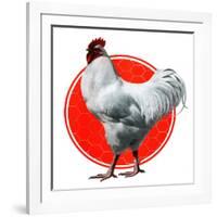 Chicken-Charles Bull-Framed Giclee Print