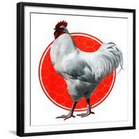 Chicken-Charles Bull-Framed Giclee Print