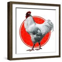 Chicken-Charles Bull-Framed Giclee Print