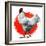 Chicken-Charles Bull-Framed Giclee Print