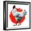 Chicken-Charles Bull-Framed Giclee Print