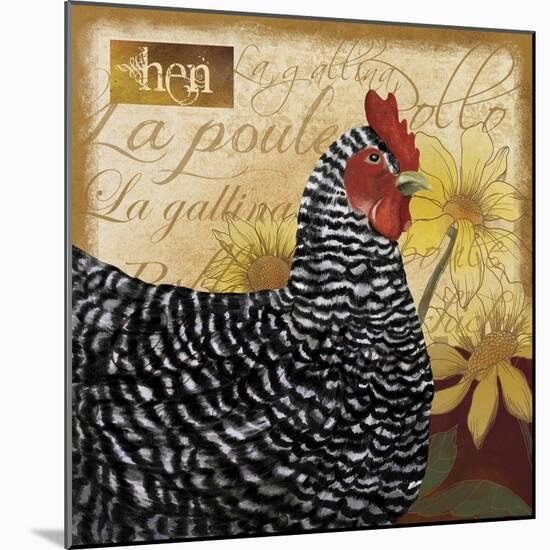 Chicken-Fiona Stokes-Gilbert-Mounted Giclee Print