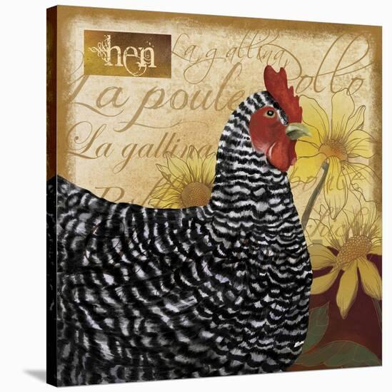 Chicken-Fiona Stokes-Gilbert-Stretched Canvas