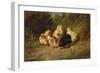 Chickens, 1878-Arthur Fitzwilliam Tait-Framed Giclee Print