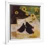 Chickens and Sunflowers-Anuk Naumann-Framed Giclee Print