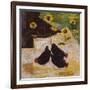 Chickens and Sunflowers-Anuk Naumann-Framed Giclee Print