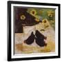 Chickens and Sunflowers-Anuk Naumann-Framed Giclee Print