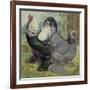 Chickens: Dark Brahmas-Lewis Wright-Framed Art Print