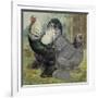 Chickens: Dark Brahmas-Lewis Wright-Framed Art Print