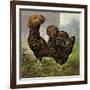 Chickens: Gold Spangled Polish-Lewis Wright-Framed Art Print