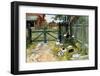 Chickens in the Yard, 1904-Carl Larsson-Framed Art Print