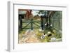 Chickens in the Yard, 1904-Carl Larsson-Framed Art Print