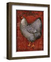 Chickens & Roosters-Kate Ward Thacker-Framed Giclee Print