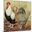 Chickens: Silver-Grey Dorkings-Lewis Wright-Mounted Art Print