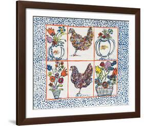 Chickens-Margaret Israel-Framed Limited Edition