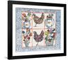 Chickens-Margaret Israel-Framed Limited Edition