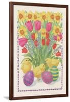 Chicks, Eggs and Flowers, 1995-Linda Benton-Framed Giclee Print