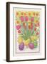 Chicks, Eggs and Flowers, 1995-Linda Benton-Framed Giclee Print