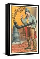 Chico Marx with Stovepipe-null-Framed Stretched Canvas