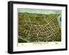 Chicopee, Massachusetts - Panoramic Map-Lantern Press-Framed Art Print