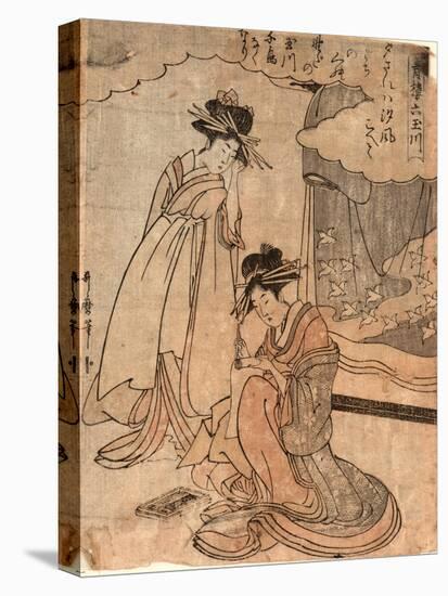 Chidori No Tamagawa-Kitagawa II Utamaro-Stretched Canvas