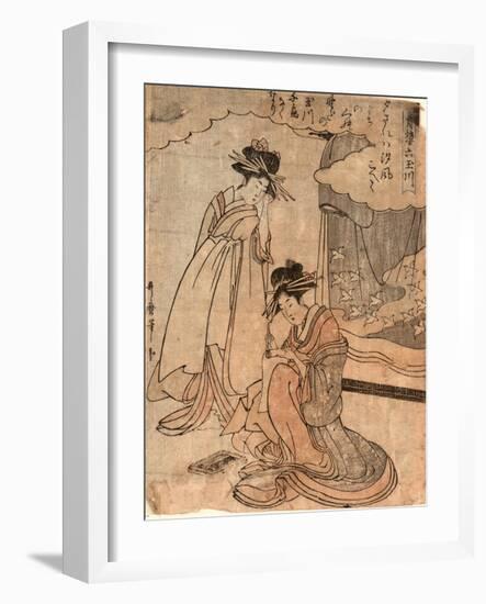 Chidori No Tamagawa-Kitagawa II Utamaro-Framed Giclee Print