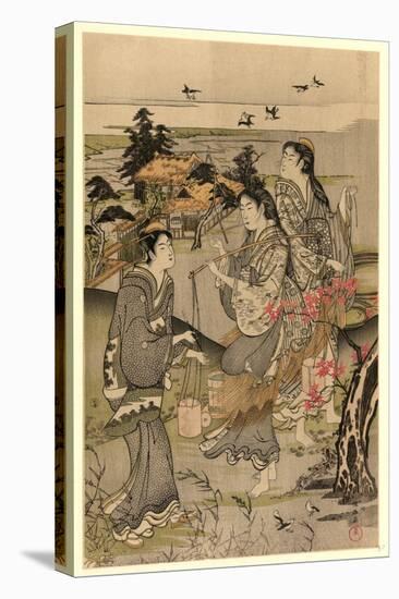 Chidori No Tamagawa-Kubo Shunman-Stretched Canvas