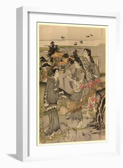 Chidori No Tamagawa-Kubo Shunman-Framed Giclee Print