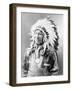 Chief American Horse, C.1900 (B/W Photo)-John Alvin Anderson-Framed Giclee Print