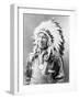 Chief American Horse, C.1900 (B/W Photo)-John Alvin Anderson-Framed Giclee Print