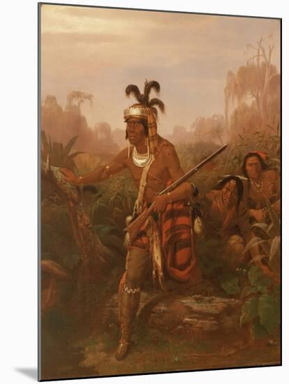 Chief Billy Bowlegs, 1861-Charles Ferdinand Wimar-Mounted Giclee Print