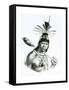 Chief Camacan Mongoyo from 'A Pitoresque and Historical Trip to Brazil' by Jean Baptist Debret-Charles Etienne Pierre Motte-Framed Stretched Canvas