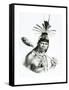 Chief Camacan Mongoyo from 'A Pitoresque and Historical Trip to Brazil' by Jean Baptist Debret-Charles Etienne Pierre Motte-Framed Stretched Canvas