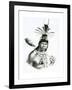 Chief Camacan Mongoyo from 'A Pitoresque and Historical Trip to Brazil' by Jean Baptist Debret-Charles Etienne Pierre Motte-Framed Giclee Print