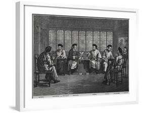 Chief Chinese Diplomats during Negotiations-null-Framed Giclee Print