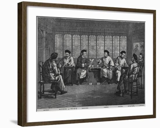 Chief Chinese Diplomats during Negotiations-null-Framed Giclee Print