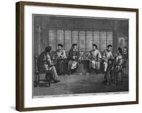 Chief Chinese Diplomats during Negotiations-null-Framed Giclee Print