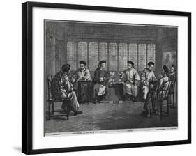 Chief Chinese Diplomats during Negotiations-null-Framed Giclee Print